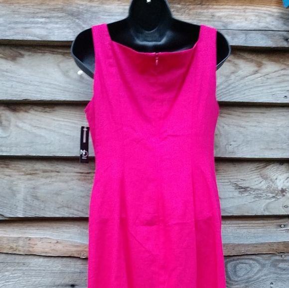 NWT🆕 New Directions Dress Sleeveless Pleated Criss Cross Front Pink Size 8 NWT - Picture 5 of 12